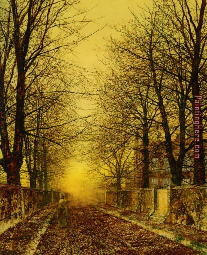 John Atkinson Grimshaw A Golden Country Road